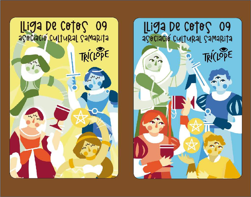 IX BARAJA MOROS Y CRISTIANOS ALCOI DIBUJOS ANDREU ALCARAZ AC SAMARITA