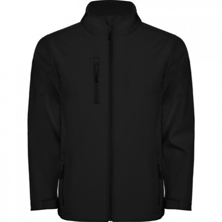 CHAQUETA NEGRA HOMBRE BORDADA