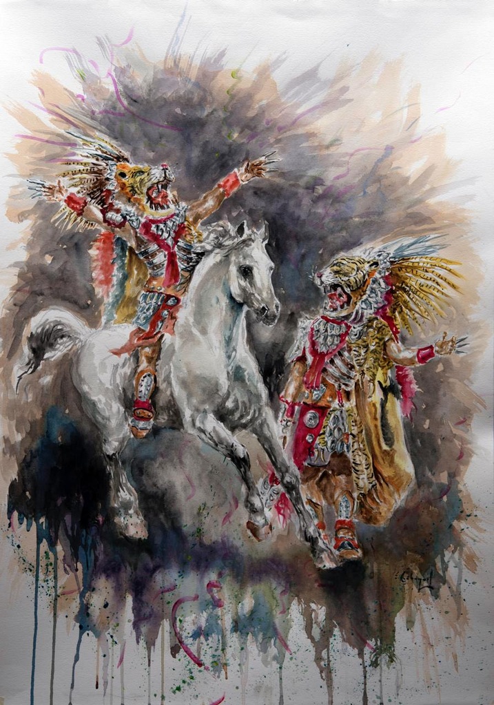 ACUARELA 50x70 cm 2018 ESQUADRA ALFEREZ FILA TOMASINAS - JUAN CLIMENT