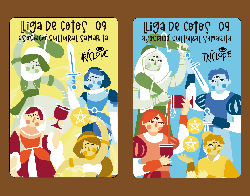 IX BARAJA MOROS Y CRISTIANOS ALCOI DIBUJOS ANDREU ALCARAZ AC SAMARITA